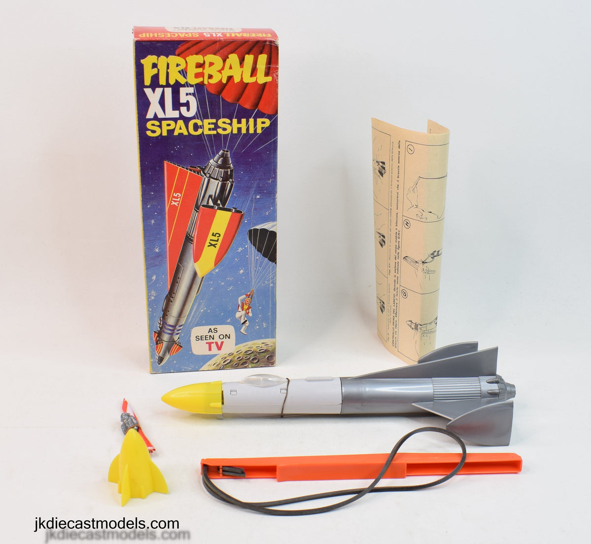 Straco toy - Fireball XL5 Spaceship with parachute - Virtually Mint/Boxed