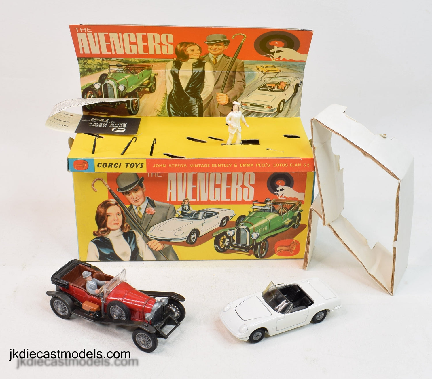 Corgi toys Gift set 40 'Avengers' (Grey arch's/running boards) Virtually Mint/Nice box 'The Avengers' Collection