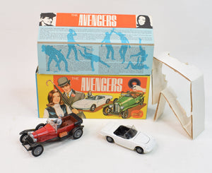 Corgi toys Gift set 40 'Avengers' (Grey arch's/running boards) Virtually Mint/Nice box 'The Avengers' Collection