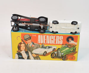 Corgi toys Gift set 40 'Avengers' (Grey arch's/running boards) Virtually Mint/Nice box 'The Avengers' Collection