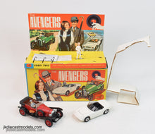 Corgi toys Gift set 40 'Avengers' (Red wheels) Virtually Mint/Nice box 'The Avengers' Collection