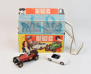 Corgi toys Gift set 40 'Avengers' (Gold wheels) Virtually Mint/Nice box 'The Avengers' Collection