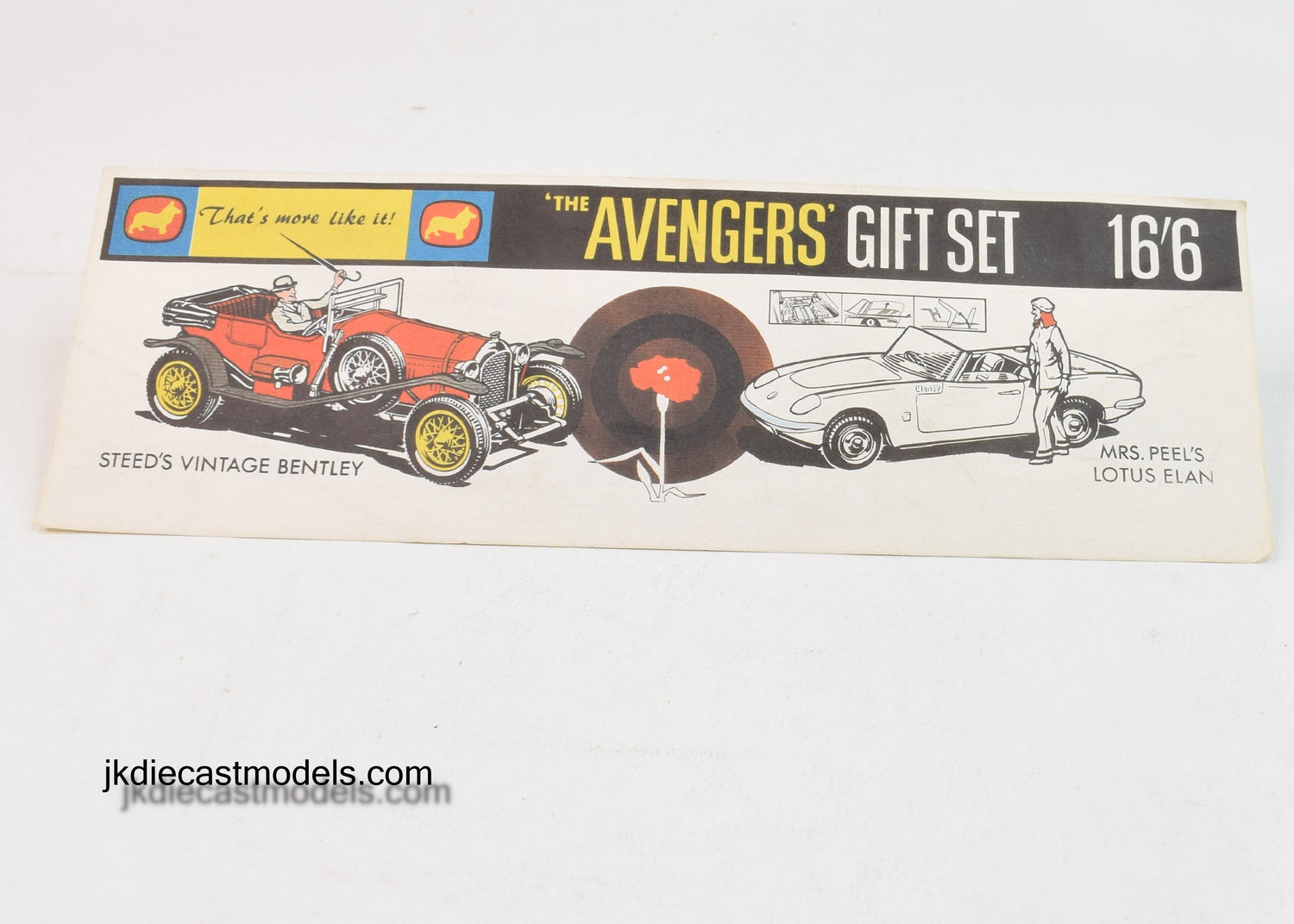 Corgi toys Gift set 40 'Avengers' Shop poster 'Point of sale' 'The Avengers' Collection