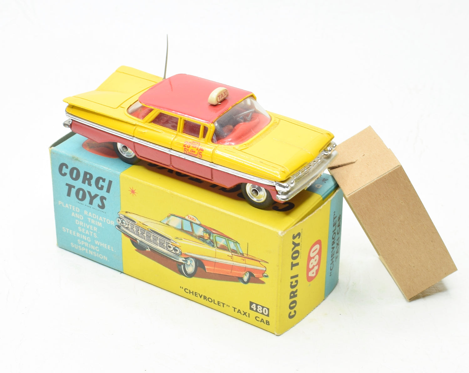 Corgi Toys 480 Chevrolet Taxi Cab Virtually Mint/Boxed 'Valencia' Collection