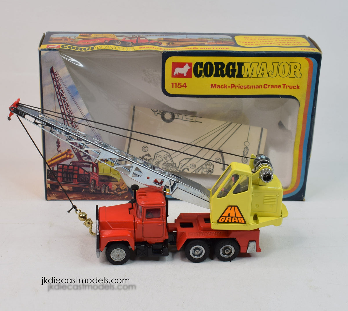 Corgi toys 1154 Mack-Priestman Crane Truck Virtually Mint/Boxed
