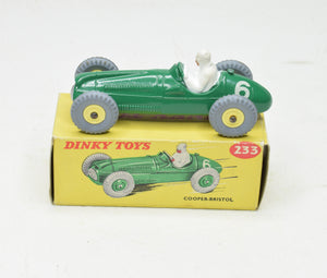 Dinky Toys 233 Cooper-Bristol Virtually Mint/Boxed (Incredibly rare hubs)