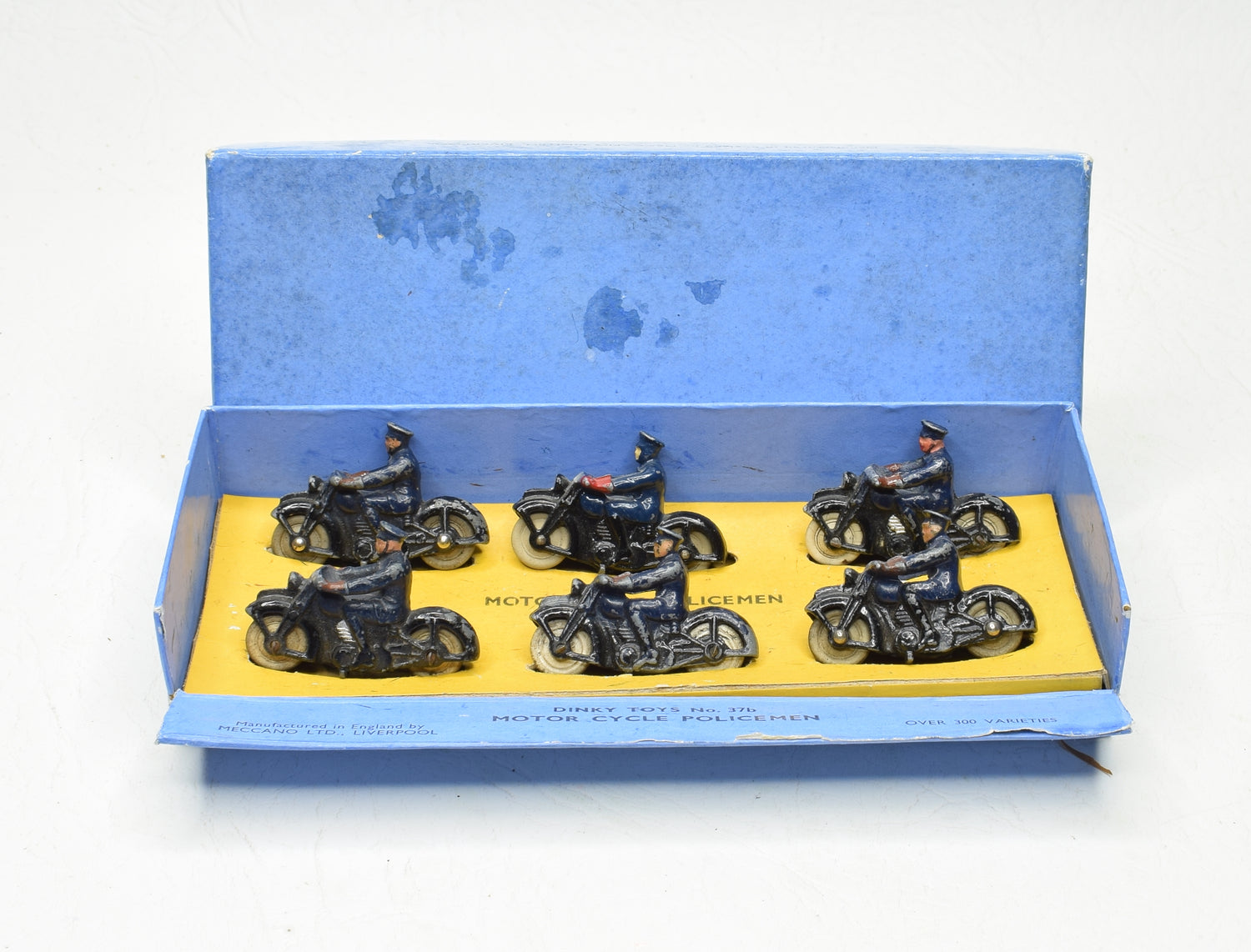 Dinky toys 37b Police Motor Cyclist Trade box Near Mint/Boxed