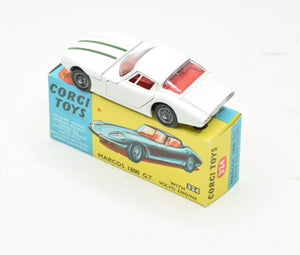 Corgi toys 324 Marcos 1800 Virtually Mint/Boxed 'Wickham' Collection