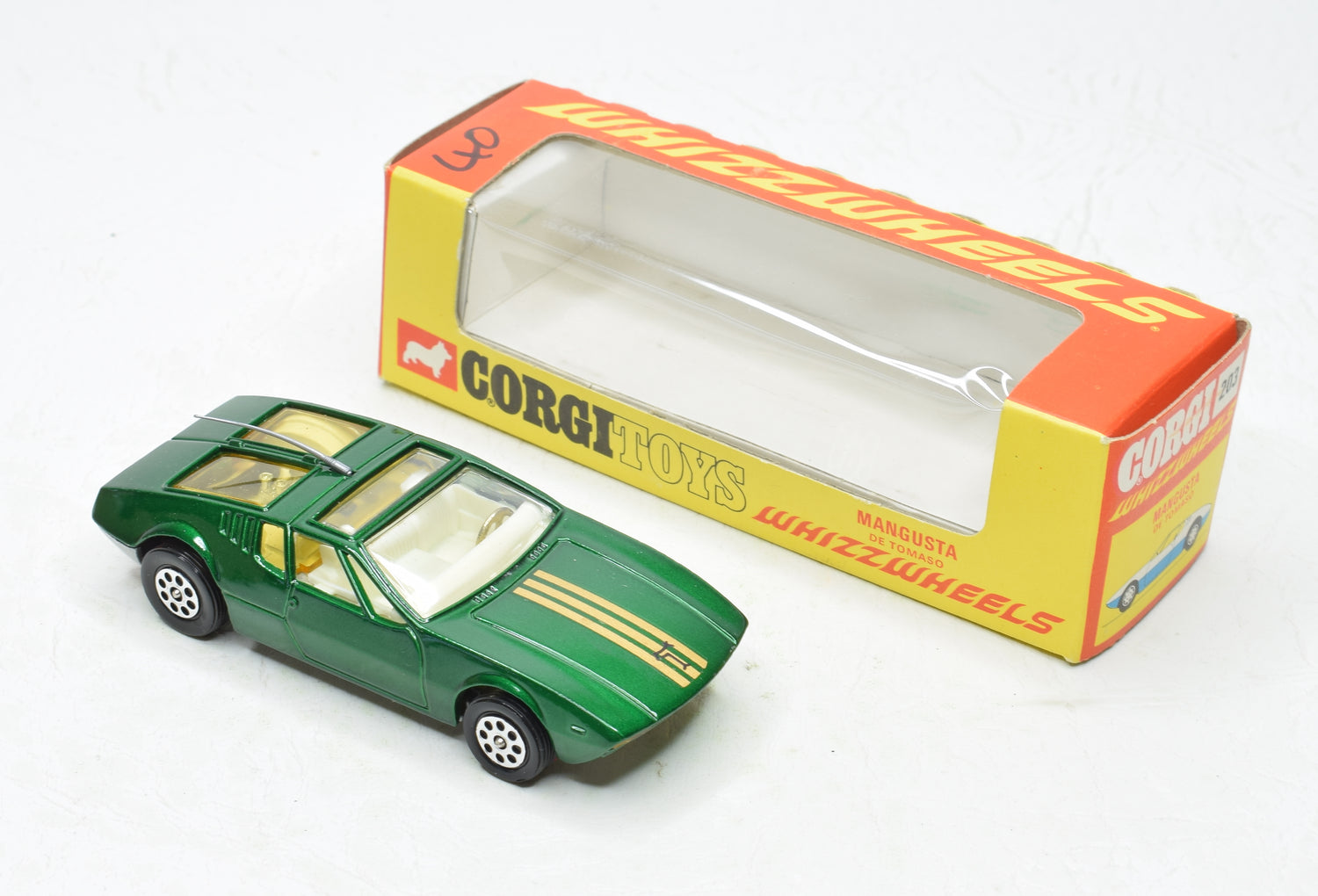 Corgi toys 203 Mangusta de Tomaso Virtually Mint/Boxed