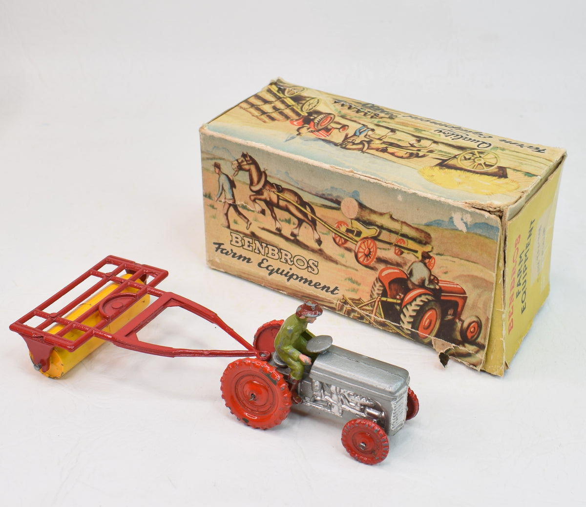 Benbros Tractor & Roller Very Near Mint/Boxed The 'Heritage' Collection