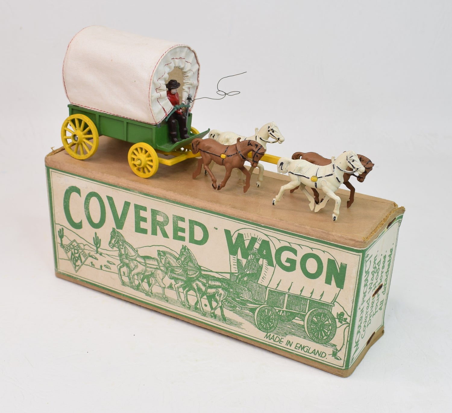 Morestone Covered Wagon with Driver/Horses Virtually Mint/Boxed The 'Beech House' Collection