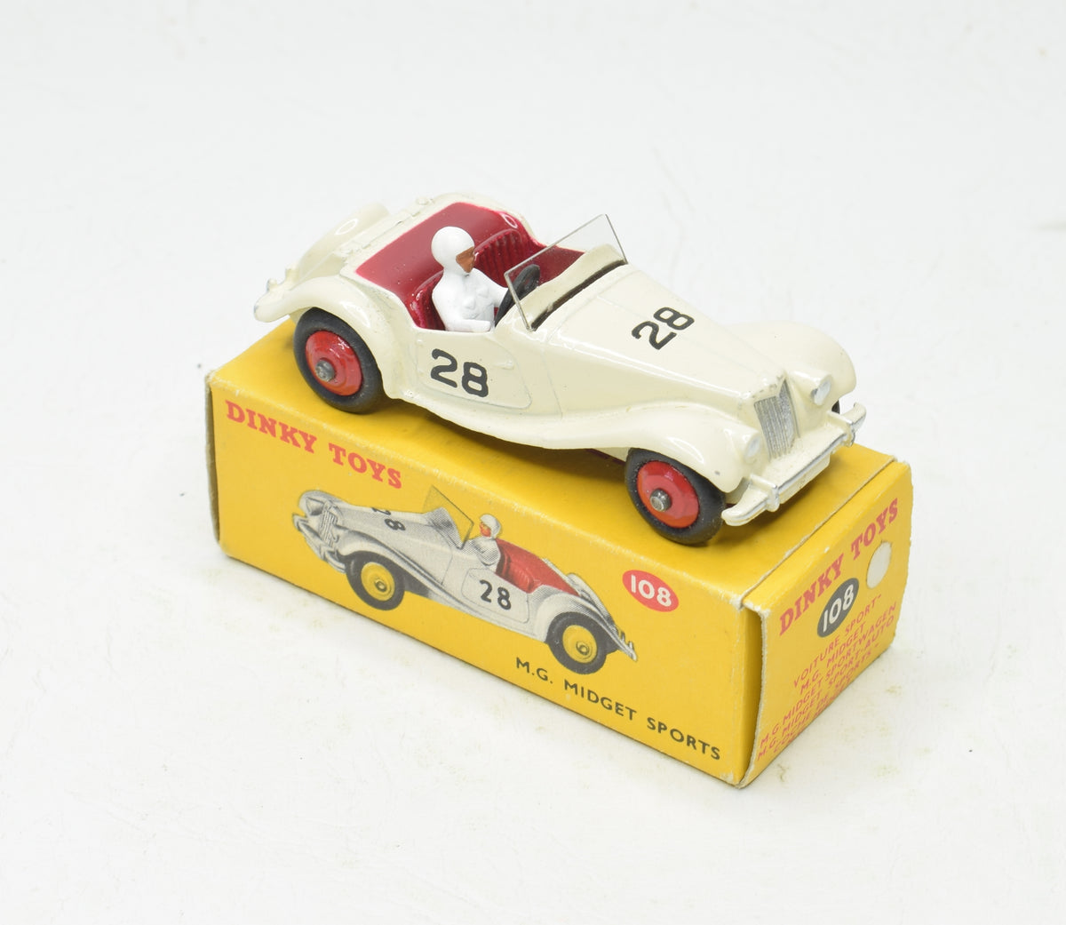 Dinky toys 109 M.G Midget Sports Very Near Mint/Boxed