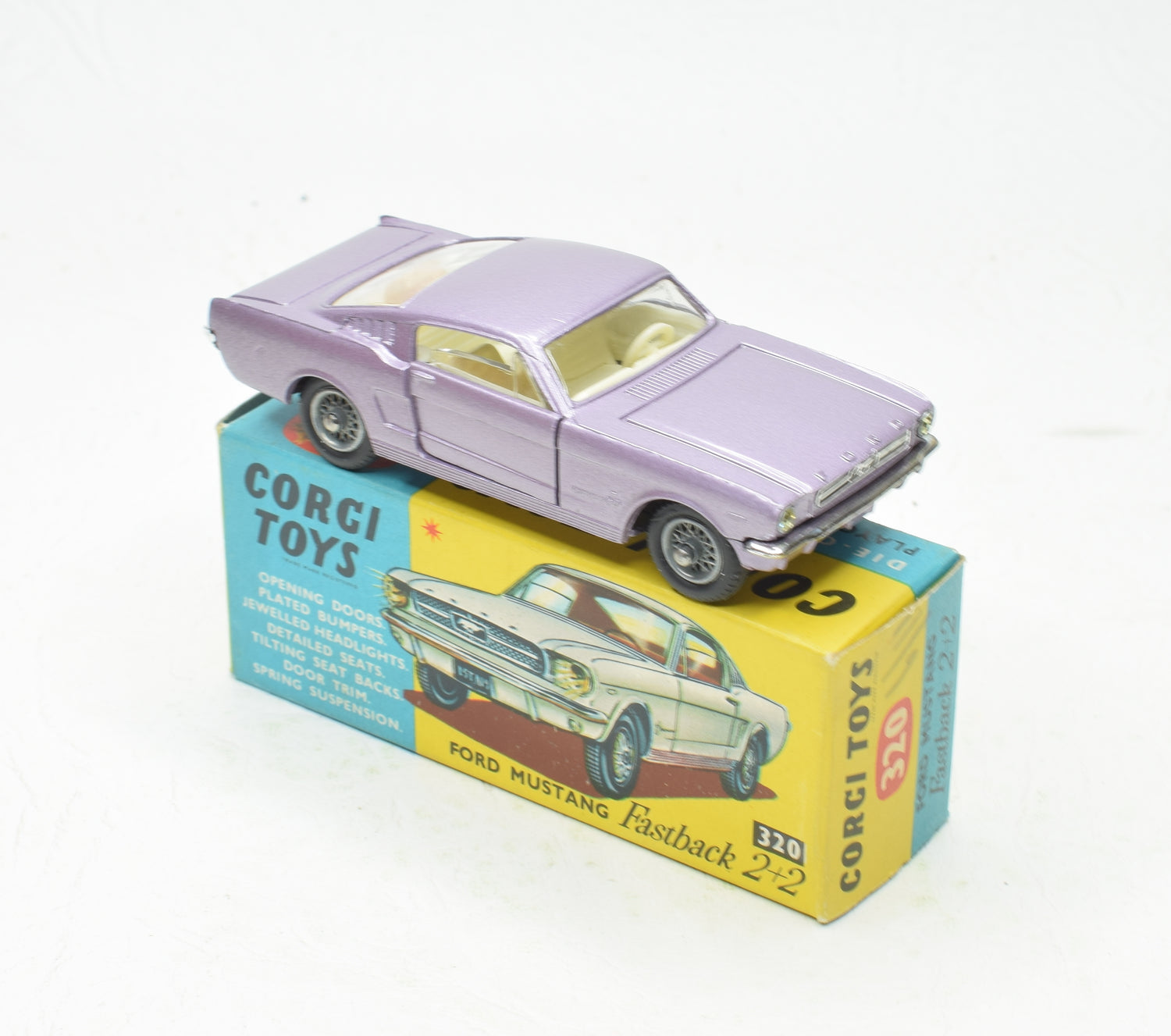 Corgi toys 320 Mustang Virtually Mint/Boxed  (New The 'Ashdown' Collection)