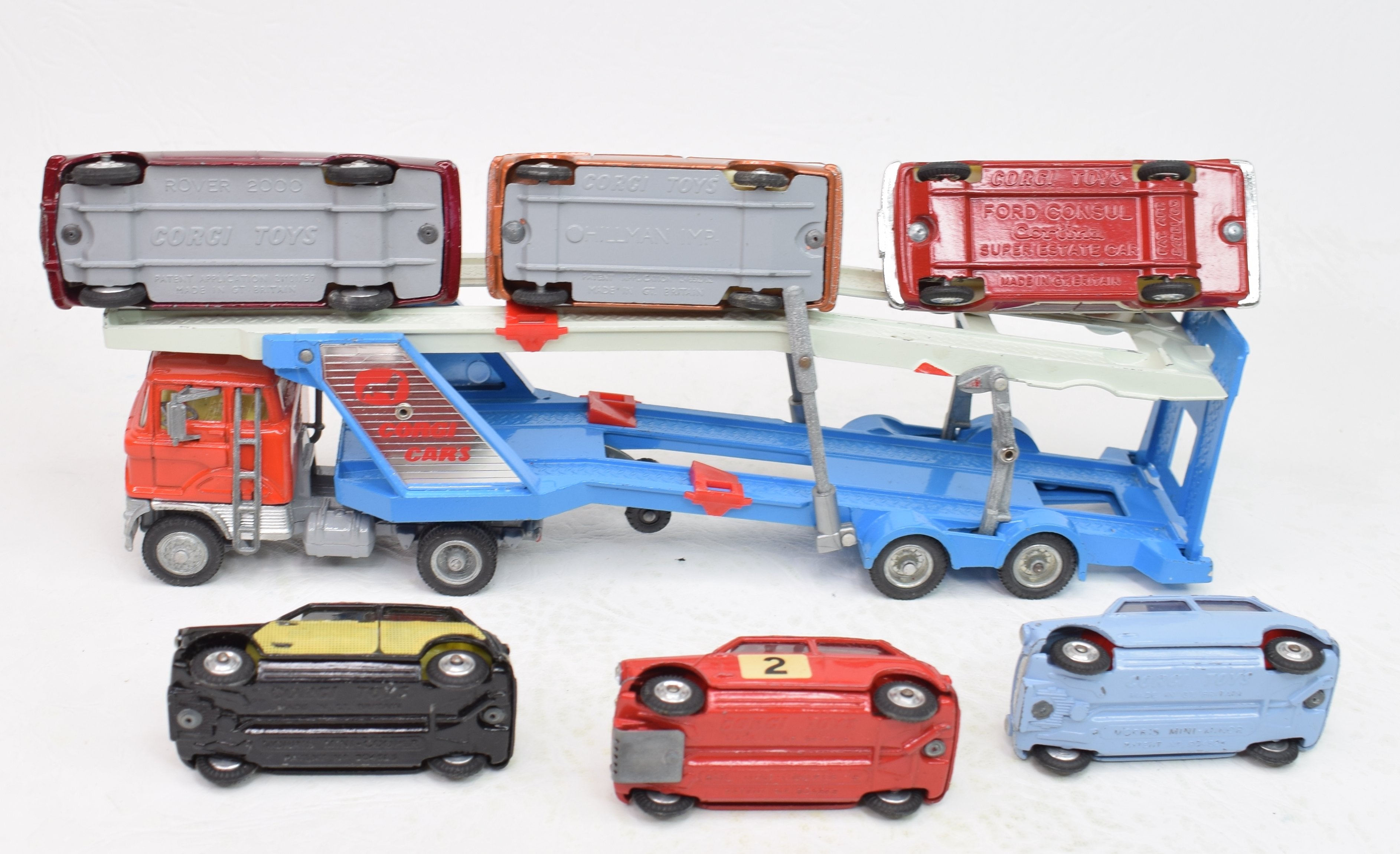 Corgi Toys RARE Gift Set No:41 FORD TRANSPORTER & 6x Cars Diecast VINTAGE  Boxed