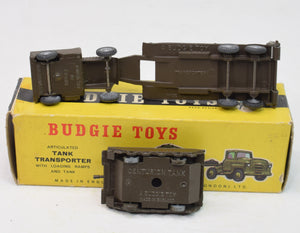 Budgie toys 222 Tank transporter Very Near Mint/Boxed (Plastic hubs)