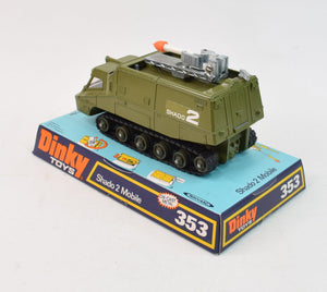 Dinky toys 353 SHADO 2 Mobile Virtually Mint/Boxed (Dark green baseplate - small rollers)