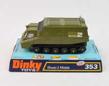 Dinky toys 353 SHADO 2 Mobile Virtually Mint/Boxed (Dark green baseplate - small rollers)