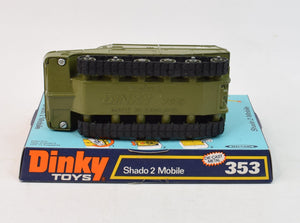 Dinky toys 353 SHADO 2 Mobile Virtually Mint/Boxed (Dark green baseplate - small rollers)