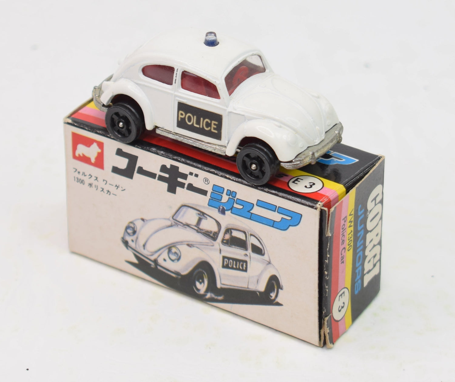 Corgi Junior 'Japanese' E 3 VW 1500 'POLICE' Virtually Mint/Boxed 'Beech House' Collection