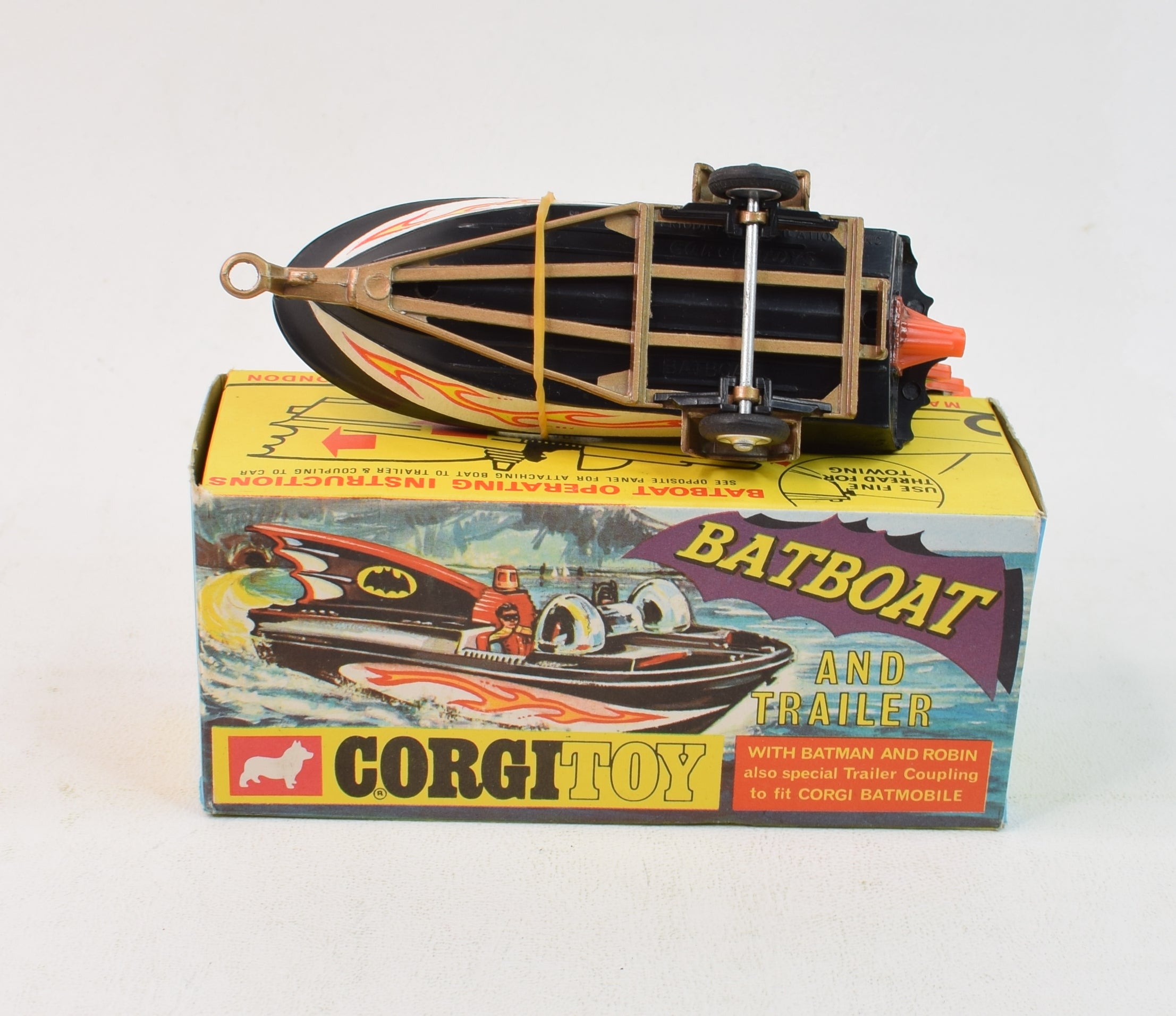 Corgi 107 Batboat, Early Issue Tin Fin, Mint In Lovely Box | UK - Foto 7