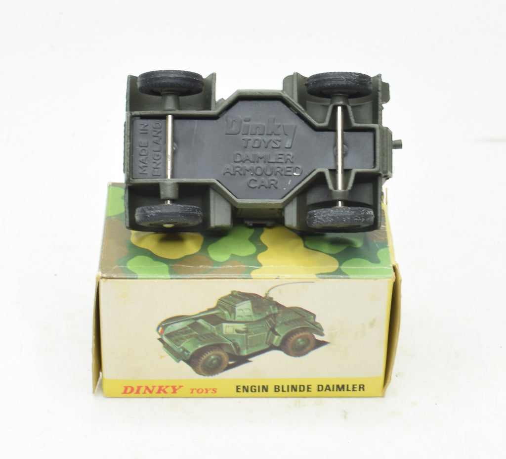n60. BOITE militaire automitrailleuse daimler UK, boite repro DINKY ref n60. BOITE militaire automitrailleuse daimler UK, boite repro DINKY ref