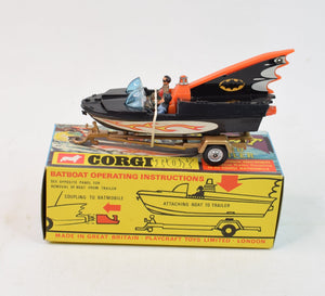 Corgi toys 107 Batboat 1st issue (Rare 1976 issue) Mint/Nice box The 'Harrier' Collection