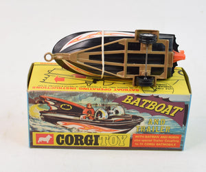 Corgi toys 107 Batboat 1st issue (Rare 1976 issue) Mint/Nice box The 'Harrier' Collection