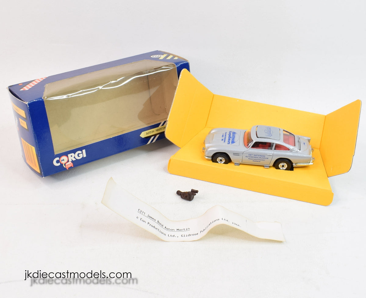 Corgi toys 271/1 Aston Martin 'Koepelbeurs Het National Automobiel Museum' Mint/Boxed
