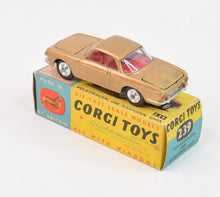 Corgi toys 239 Karmann Ghia Virtually Mint/Boxed (Darker Gold)