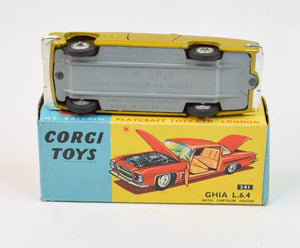 Corgi toys 241 Ghia 6.4 Virtually Mint/Boxed (Brown interior)