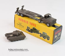 Budgie toys 222 Tank transporter Virtually Mint/Boxed (Late issue Plastic hubs)