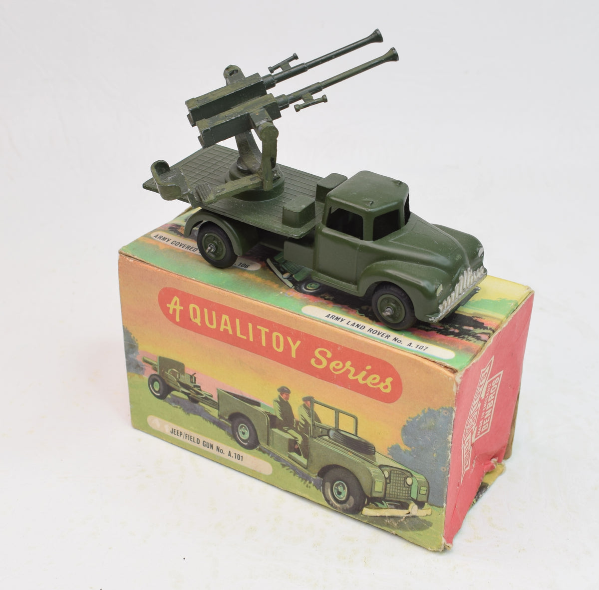 Benbros Qualitoy A102 Anti Aircraft gun Very Near Mint/Boxed The 'Heritage' Collection