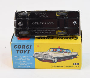 Corgi Toys 481 Chevrolet 'Police' Car Virtually Mint/Boxed