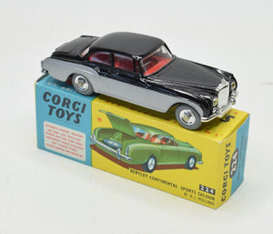 Corgi toys 224 Bentley Continental Virtually Mint/Boxed 'Wickham' Collection
