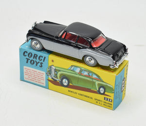 Corgi toys 224 Bentley Continental Virtually Mint/Boxed 'Wickham' Collection