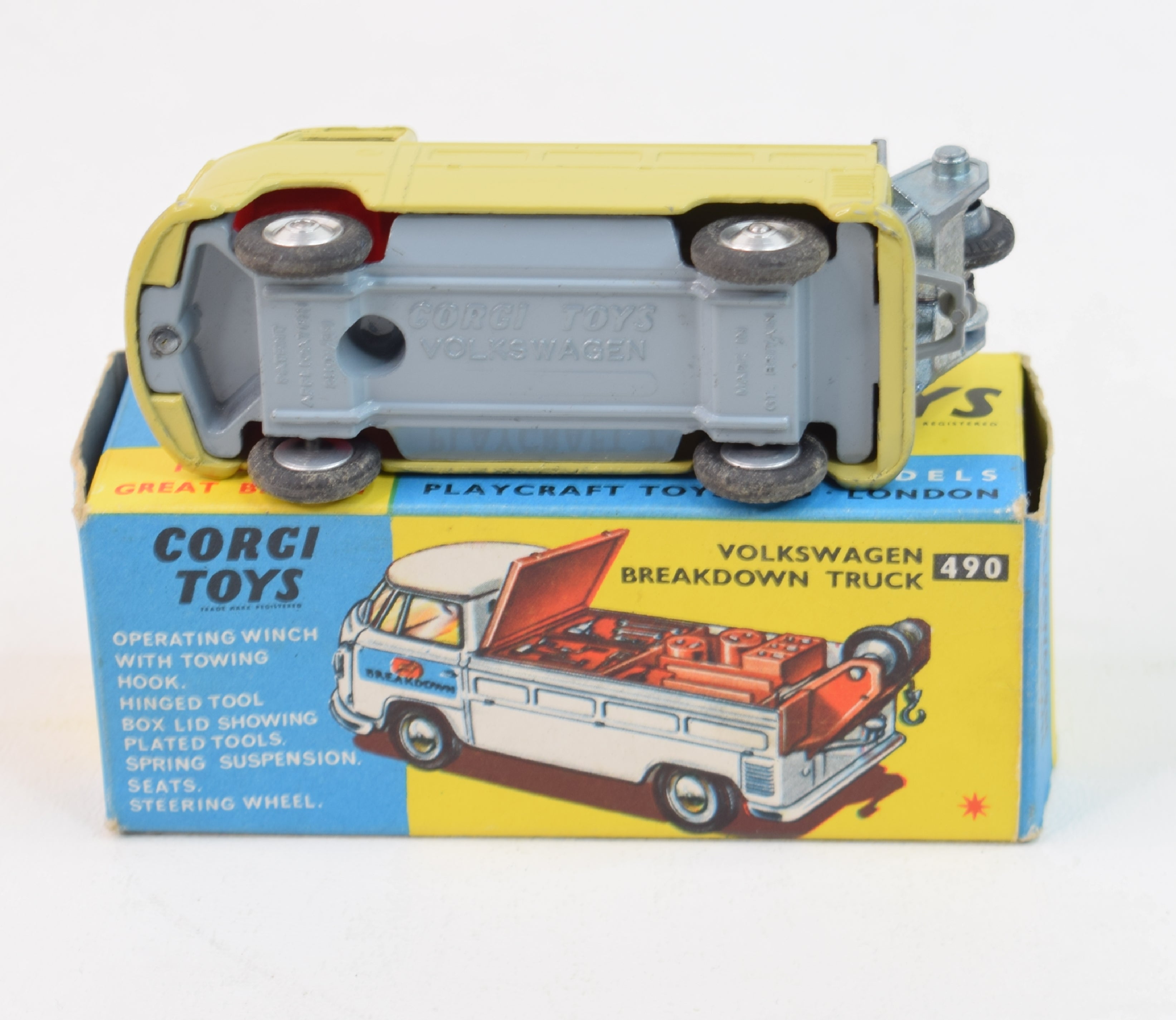 Corgi toys 490 VW Breakdown truck Virtually Mint/Boxed – JK DIE 