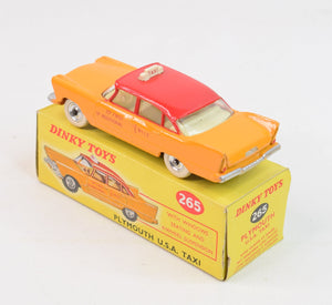 Dinky toys 265 Plymouth U.S.A Taxi Very Near Mint/Boxed