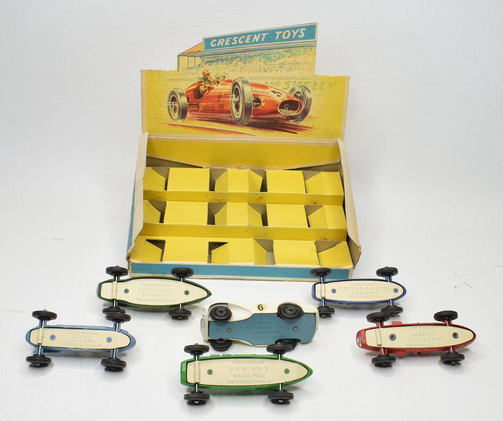 A Crescent Toys No. 1288 Cooper Bristol 2L racing car, comprising blue A Crescent Toys No. 1288 Cooper Bristol 2L racing car, comprising blue