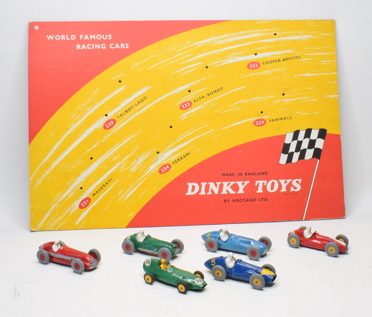 Dinky toys 'World Famous Racing cars' Very Near Mint 'Brecon' Collection (With delivery sleeve)