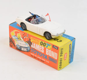 Corgi toys 336 James Bond Toyota Virtually Mint/Nice box