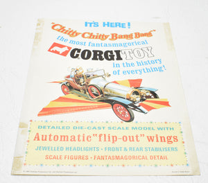 Corgi toys 266 Chitty Chitty Bang Bang Poster/Flyer
