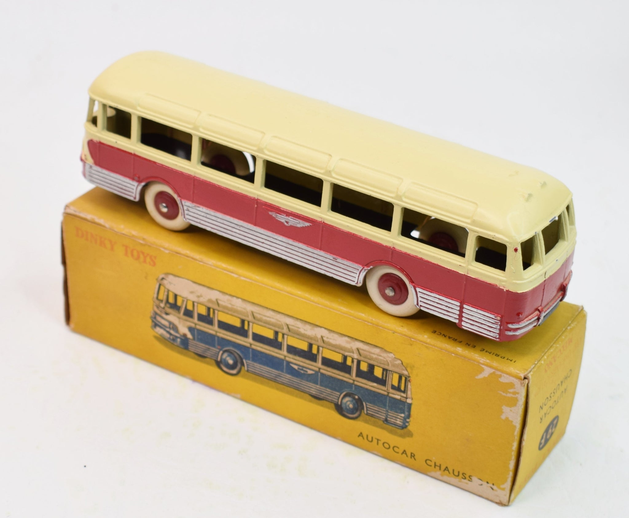 A boxed French Dinky Toys No.29F Autocar Chausson A boxed French Dinky Toys No.29F Autocar Chausson