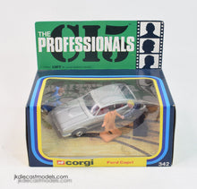 Corgi toys 342 The Professionals - Ford Capri Mint/Lovely box (Silver bumpers)
