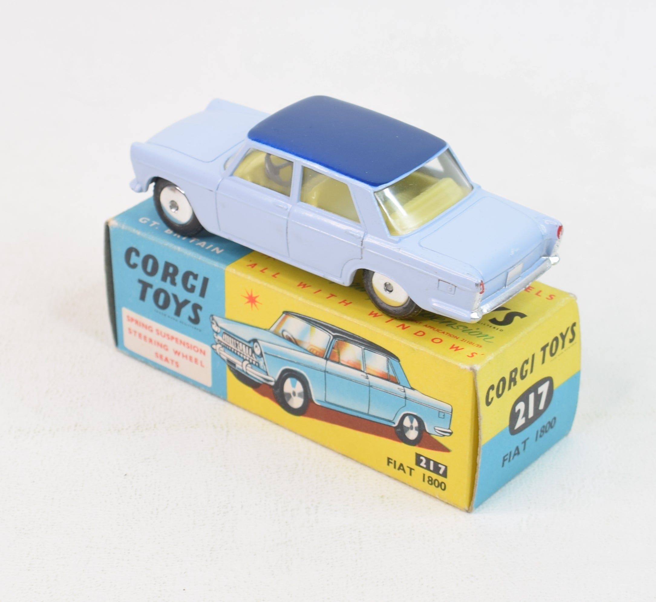 Corgi toys 217 Fiat 1800 Virtually Mint/Boxed – JK DIE-CAST MODELS
