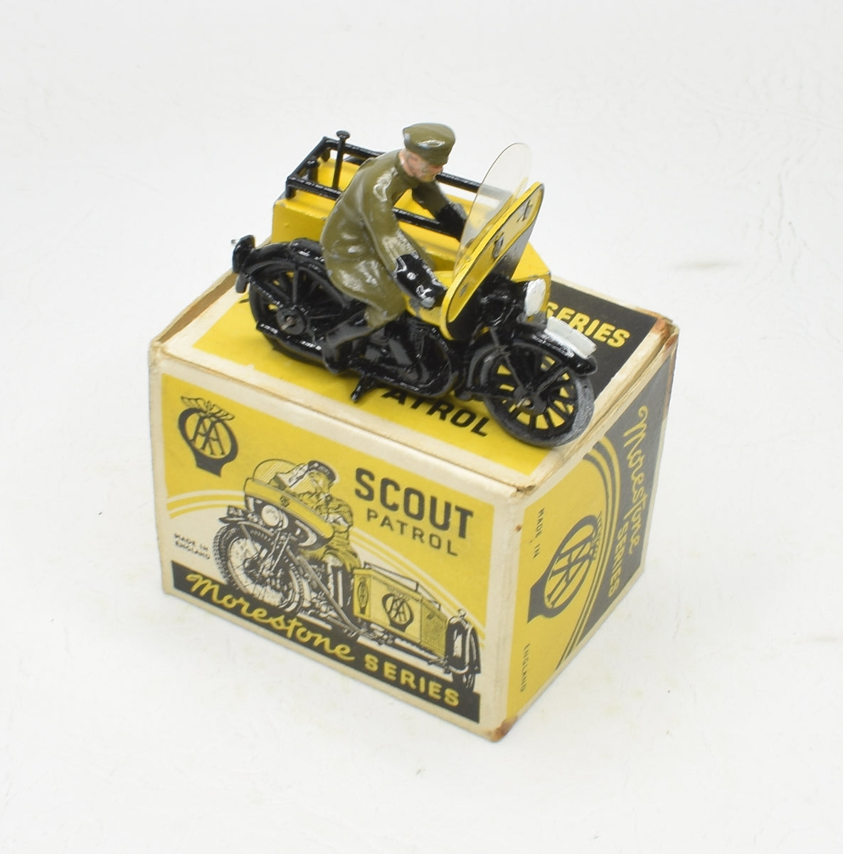 Morestone A.A Scout Patrol bike Series 1 Very Near Mint/Boxed 'Victoria' Collection