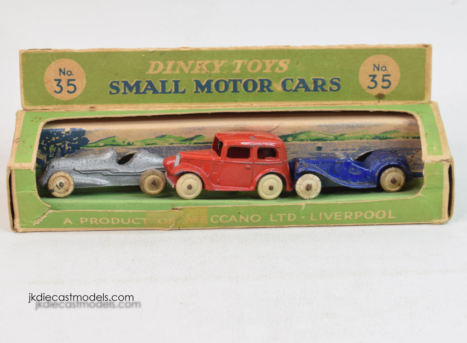 Dinky Set No. 35 Small Motor Cars Very Near Mint/Boxed 'Hard Rock' Collection