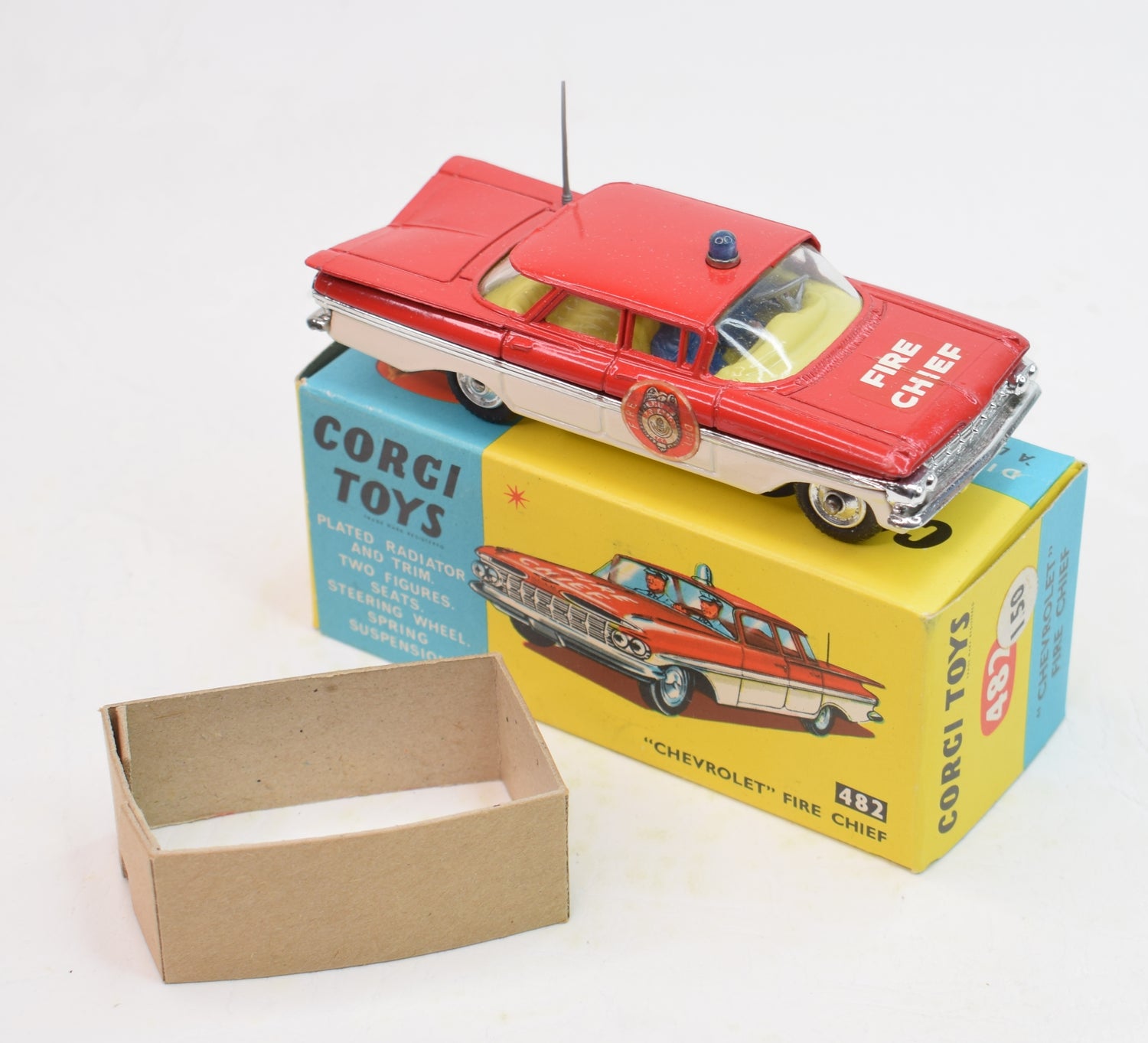 Corgi toys 482 'Chevrolet' Fire chief Virtually Mint/Boxed The 'JJP Vancouver' Collection