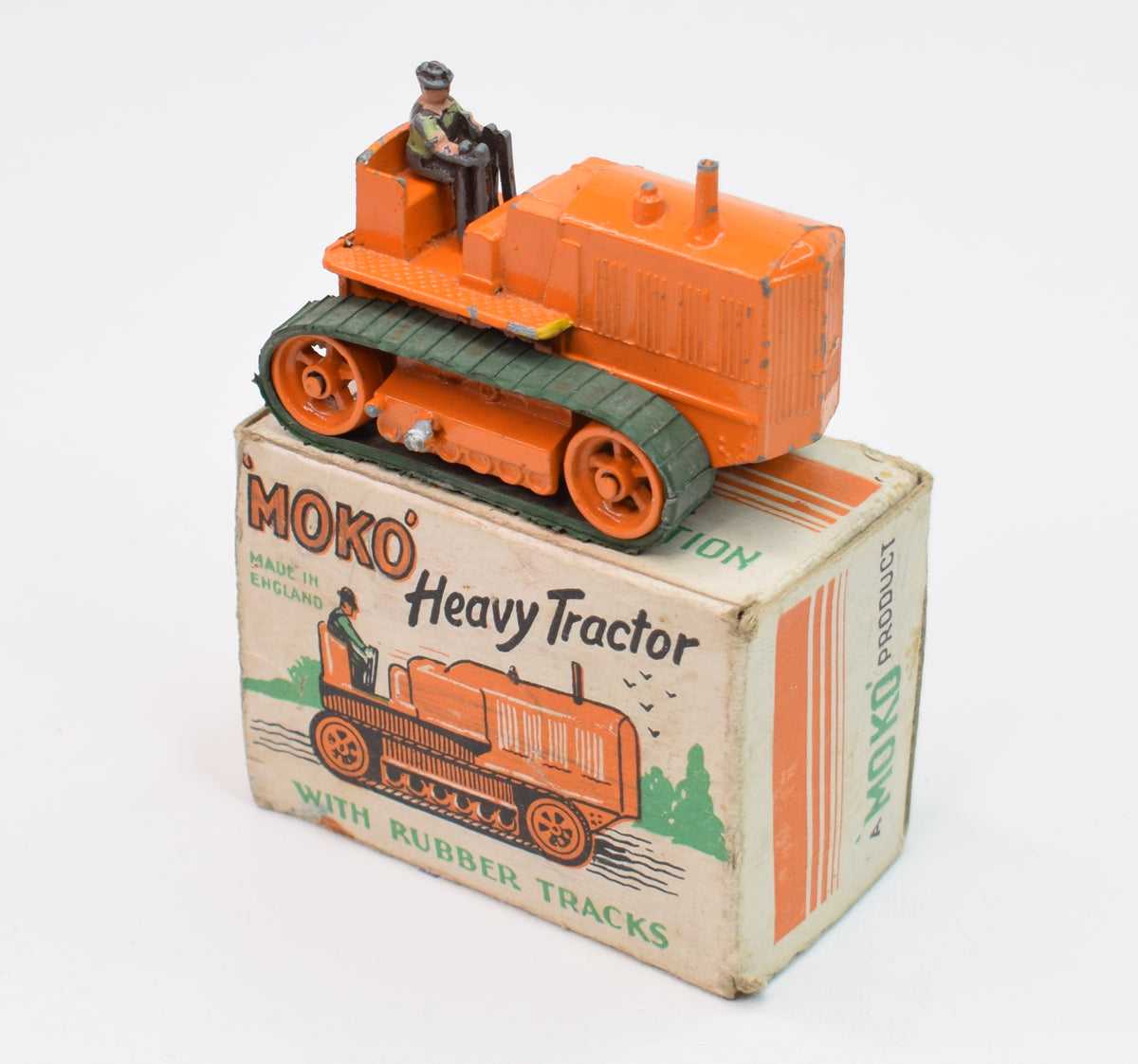 Moko Heavy Tractor with rubber tracks Near Mint/Boxed