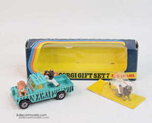 Corgi toys Gift set 7 Daktari Virtually Mint/Boxed 'Harrier' Collection (6 point Whizzwheels)