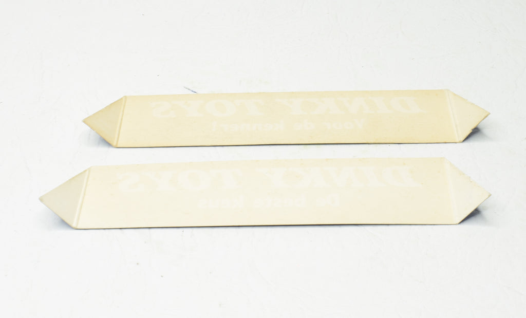 2 x Dutch 'Point of sale' Dinky Counter or Shop window display sign ...